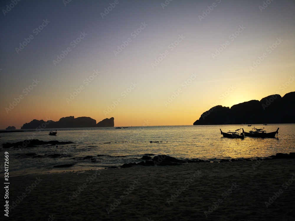Ko Phi Phi Leh malerischer Sonnenuntergang
