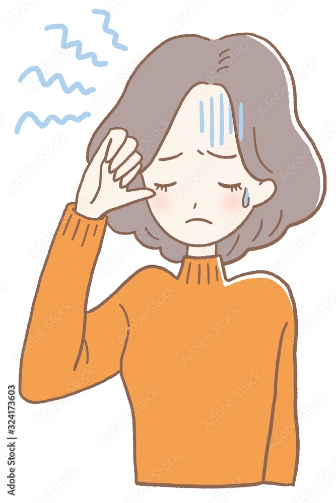 体調不良 若い 女性 イラスト 体調不良 若い 女性 イラスト