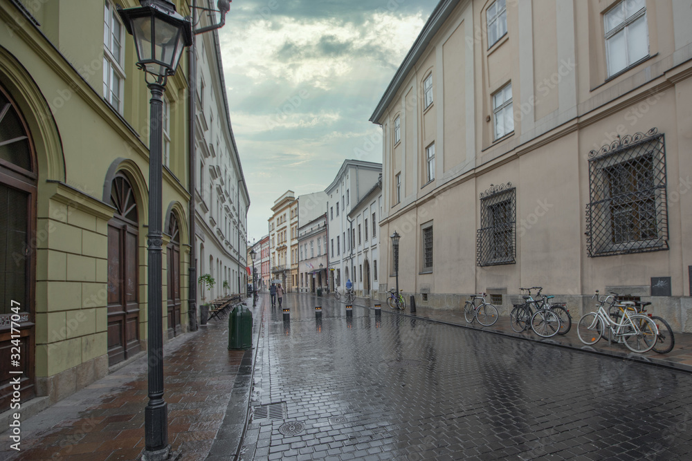 Fototapeta premium street in krakau