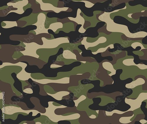  Camouflage pattern forest vector military forest background for clothing print. Modern design.