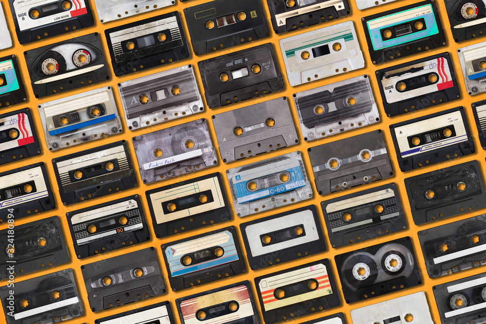 collection of retro audio tapes collection of retro audio tapes