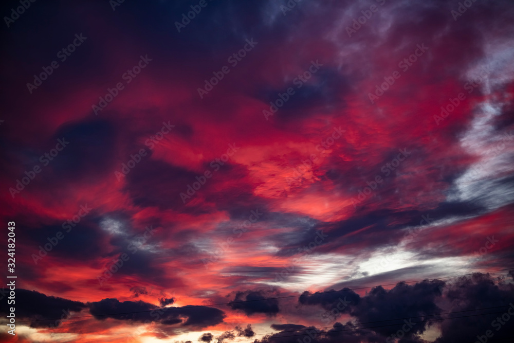 dramatic and colorful sunset sky dramatic and colorful sunset sky