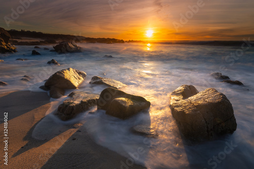 Monterey coast at sunset, California, United States. photo