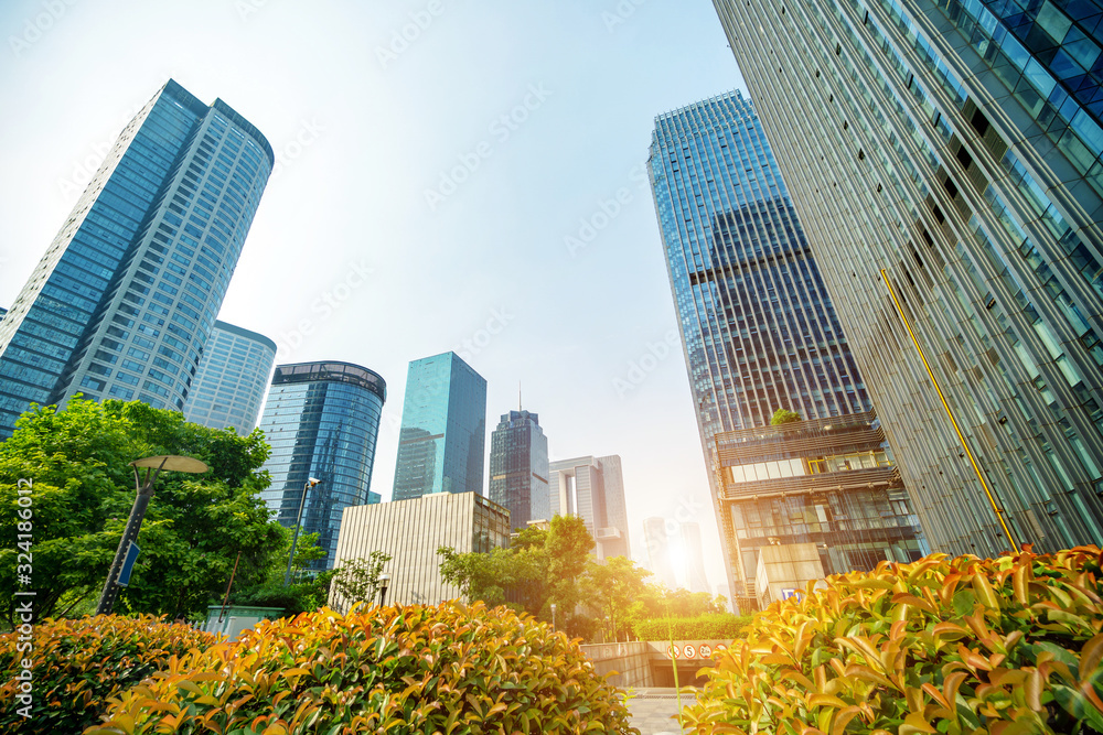 Fototapeta premium modern building in hangzhou