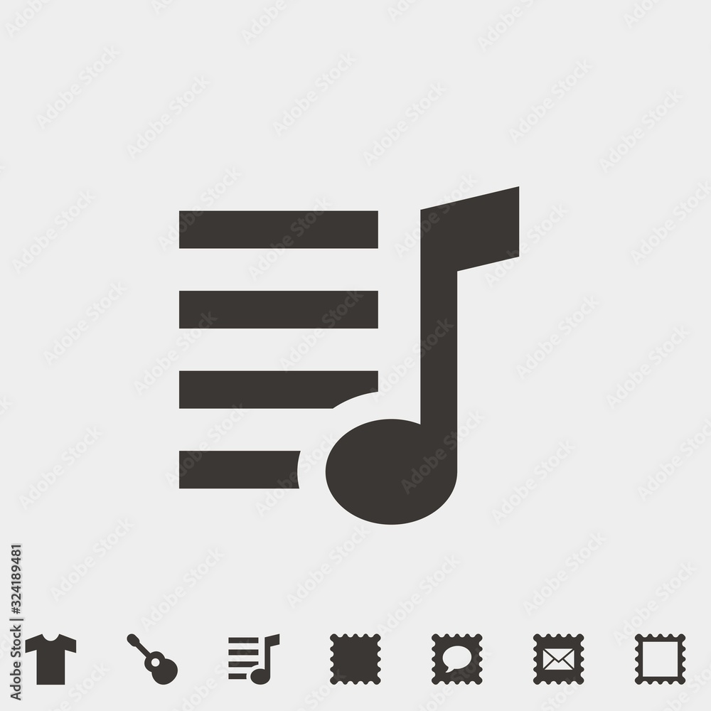 music note icon vector illustration and symbol for website and graphic design music note icon vector illustration and symbol for website and graphic design