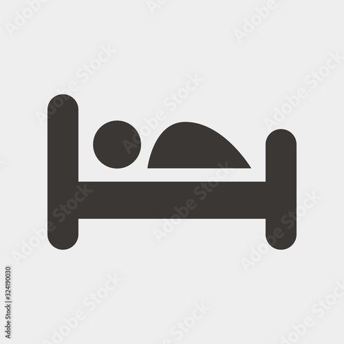 sleeping icon vector illustration and symbol for website and graphic design
