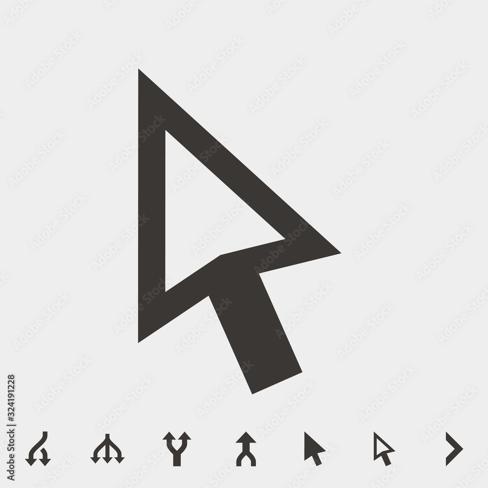 cursor arrow icon vector illustration and symbol for website and graphic design cursor arrow icon vector illustration and symbol for website and graphic design