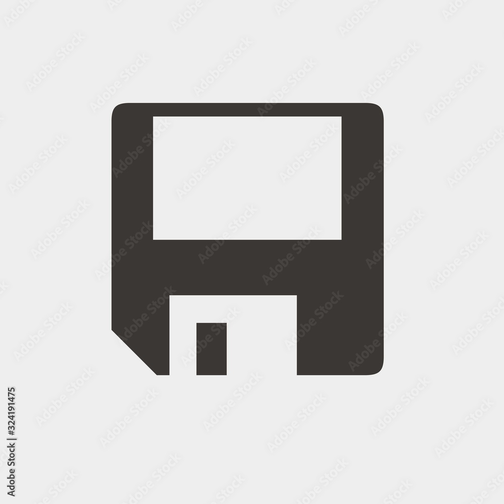 diskette icon vector illustration and symbol for website and graphic design diskette icon vector illustration and symbol for website and graphic design