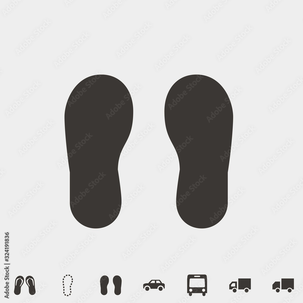 footprints icon vector illustration and symbol for website and graphic design footprints icon vector illustration and symbol for website and graphic design
