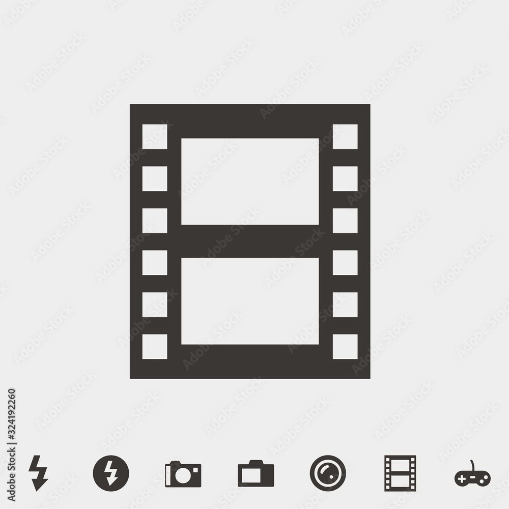 movie icon vector illustration and symbol for website and graphic design