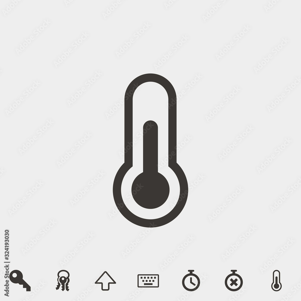 thermometer icon vector illustration and symbol for website and graphic design thermometer icon vector illustration and symbol for website and graphic design