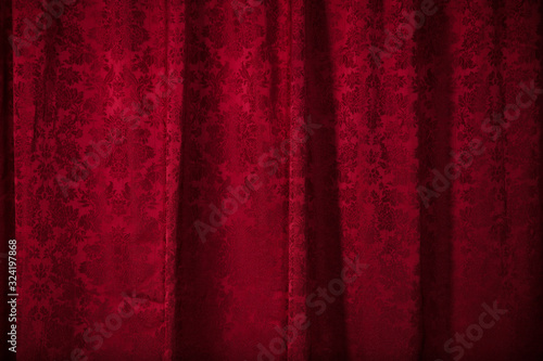 Red courtains in a theatre