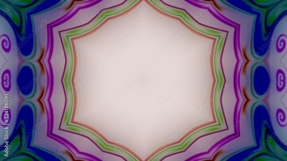 Motion symmetrical colorful kaleidoscope pattern Motion symmetrical colorful kaleidoscope pattern