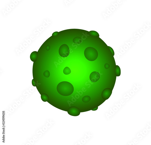 virus icon on white background