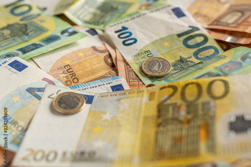 colorfull european cash Euro currency money payment colorfull european cash Euro currency money payment