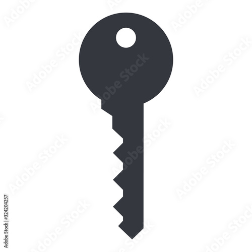 Key Icon. Vector Silhouette Icon