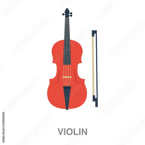 violin flat icon on white transparent background. You can be used black ant icon for several purposes.