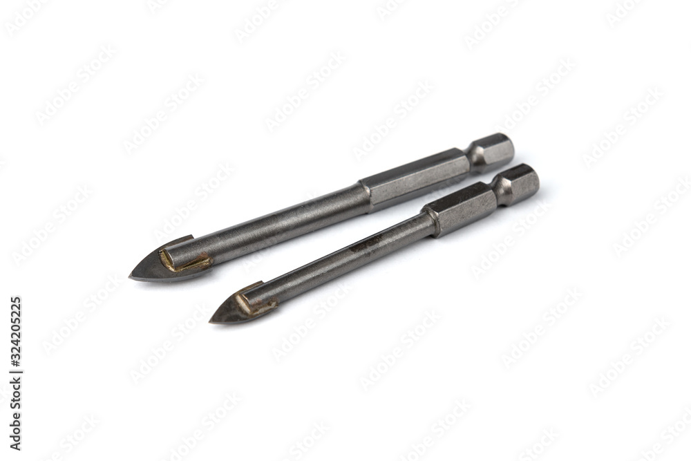 Drill pen isolated on white background. Drill pen isolated on white background.