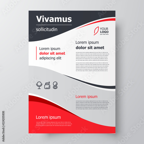 Flyer brochure design, business flyer size A4 template, creative leaflet