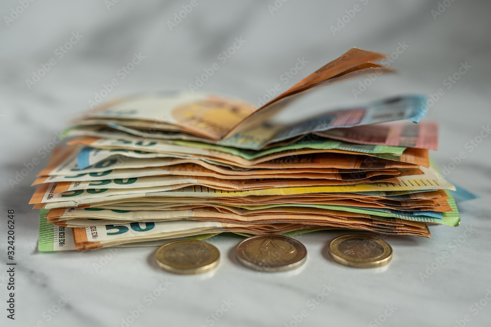 colorfull european cash Euro currency money payment colorfull european cash Euro currency money payment