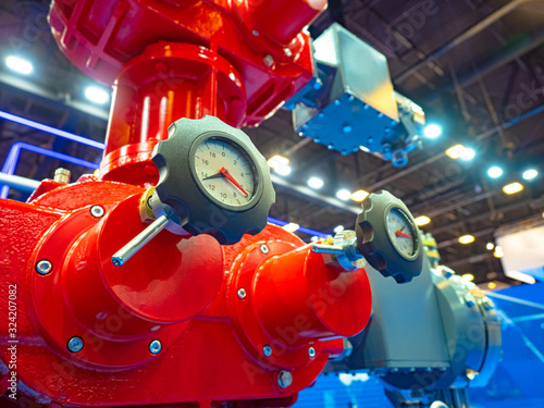 Red pipes are equipped with...