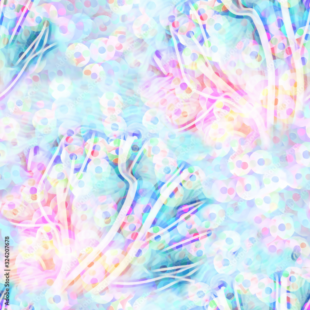 Fototapeta premium Seamless Pattern of Colorful Elements