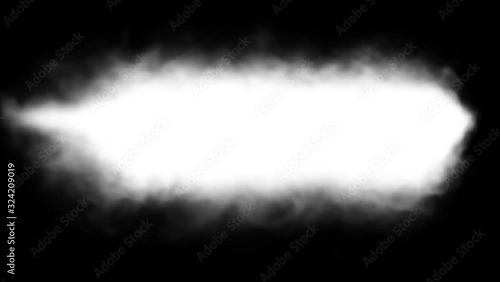 Abstract Smoke Cloud Sign Intro On Black Background/ 4k animation of smoke shape pattern reveal with blank space for communication message Abstract Smoke Cloud Sign Intro On Black Background/ 4k animation of smoke shape pattern reveal with blank space for communication message