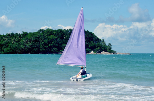 Fototapeta Naklejka Na Ścianę i Meble -  sailing on the sea