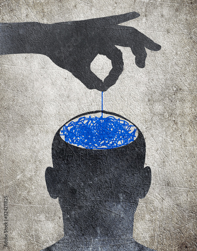 Foto mental disorder conceptual digital illustration