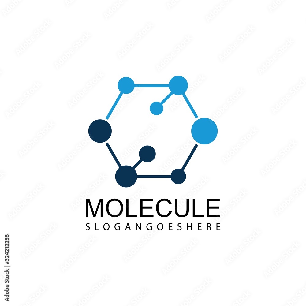 Molecule DNA Bio abstract Logo design vector template.Bionic Technology laboratory Logotype concept icon. Molecule DNA Bio abstract Logo design vector template.Bionic Technology laboratory Logotype concept icon.