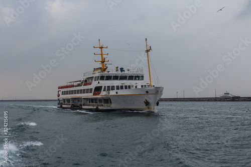 A passenger ferry plying the Bosphorus in Istanbul. Turkey