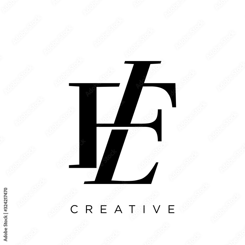 fl logo design vector icon