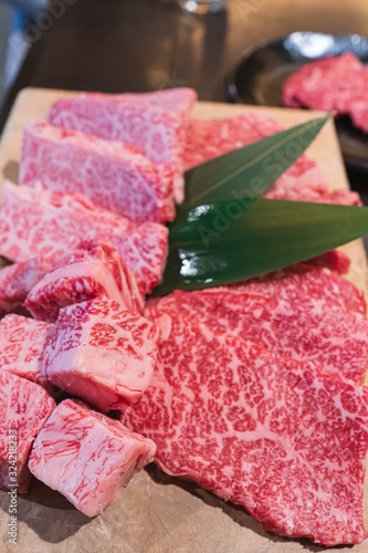 Japanese beef know as Wagyu A5 For BBQ
