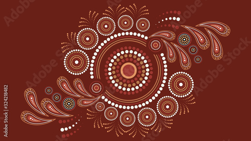 Dot art background - Vector Illustration