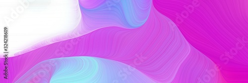 flowing banner design with medium orchid, lavender blue and light pastel purple colors. dynamic curved lines with fluid flowing waves and curves