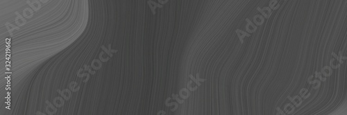 flowing banner with dark slate gray, dim gray and old lavender colors. dynamic curved lines with fluid flowing waves and curves