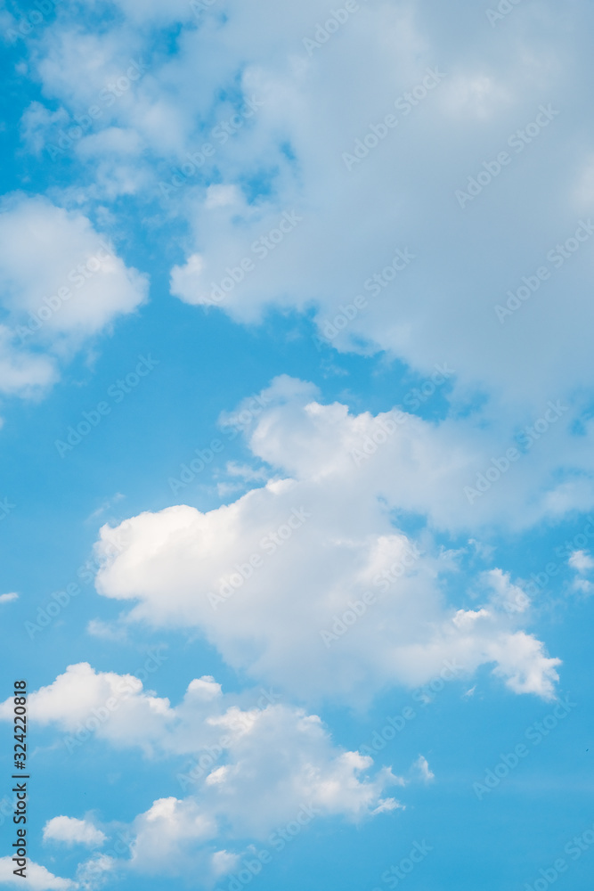 Beautiful sky with fluffy clouds Beautiful sky with fluffy clouds