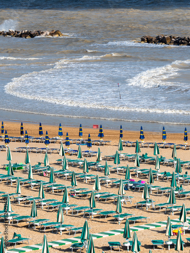 Termoli, Italy, and its beach at summer