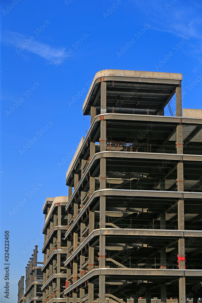 Obraz na plátně Construction site, building is under construction