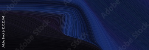 artistic banner with very dark blue, very dark pink and midnight blue colors. dynamic curved lines with fluid flowing waves and curves