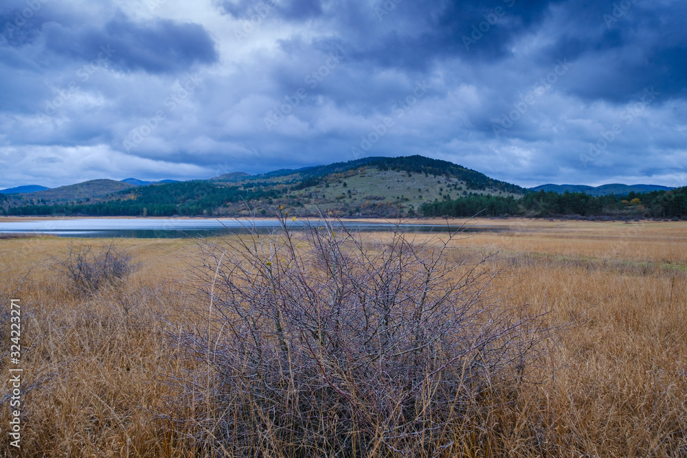 Pivska lakes on a cloudy winter day Pivska lakes on a cloudy winter day