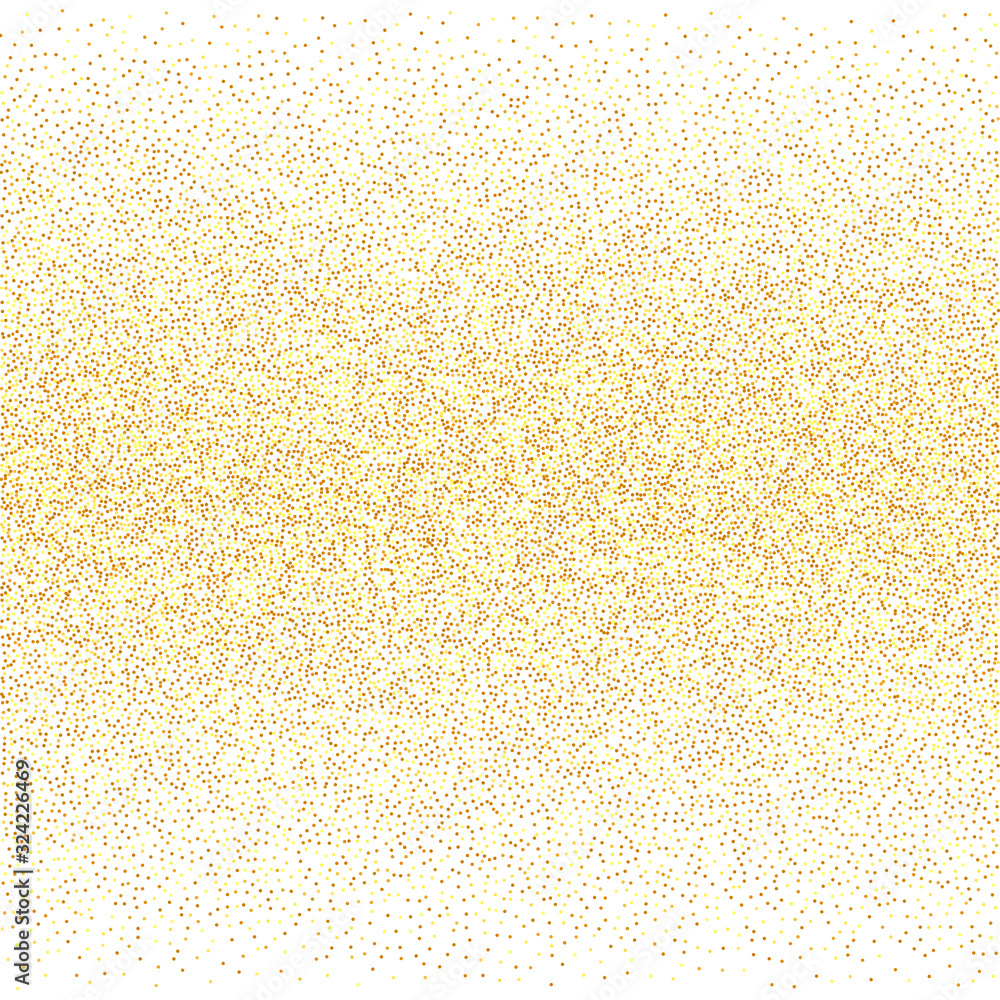 Isolated golden dust particles. Isolated golden dust particles.