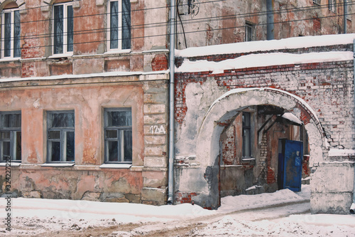 old abandoned factory building