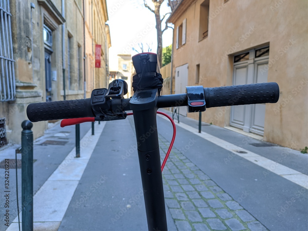 électrique scooter nouveau transport urbain, ville