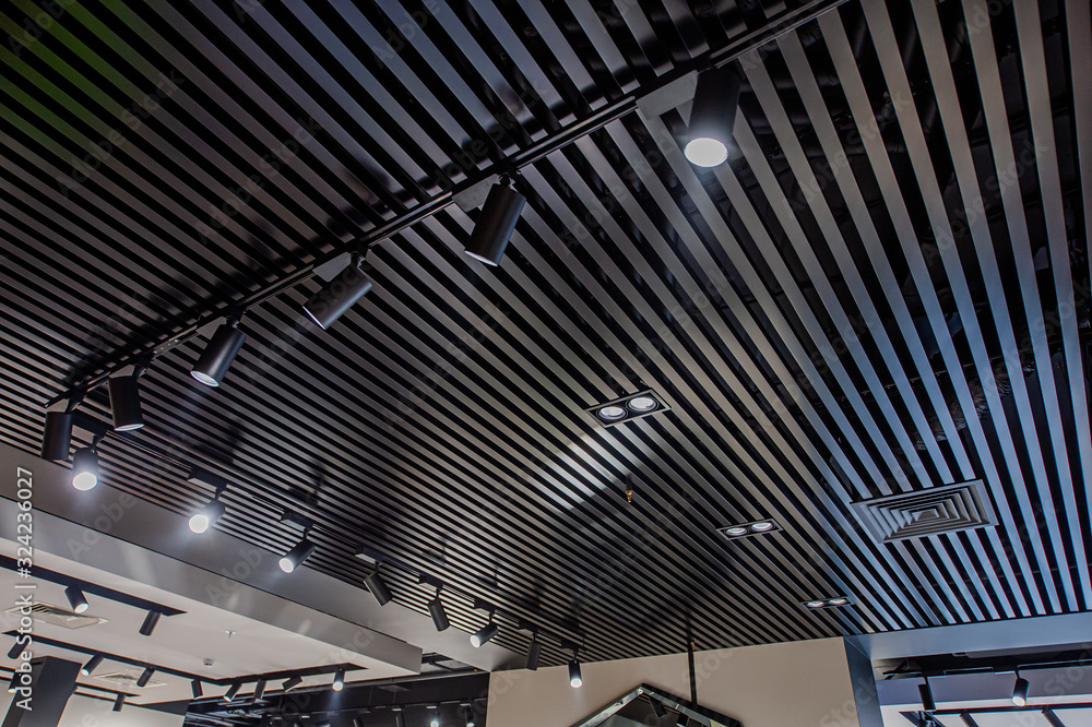 Obraz premium Modern of metal roof structure of modern building