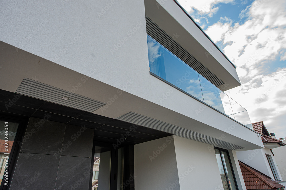 Fototapeta premium Modern of metal roof structure of modern building
