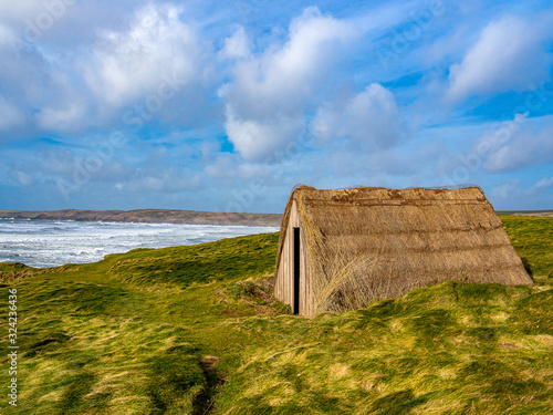 Freshwater West Seaweed Drying Hut, Pembrokeshire, Wales. photo