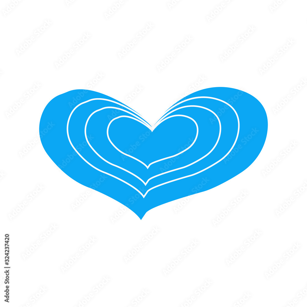 Vector heart of outline hand drawn heart icon. Illustration for your graphic design. Vector heart of outline hand drawn heart icon. Illustration for your graphic design.
