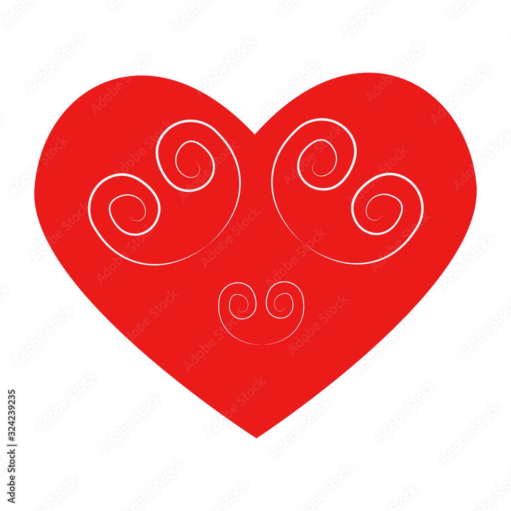 Vector heart of outline hand drawn heart icon. Illustration for your graphic design. Vector heart of outline hand drawn heart icon. Illustration for your graphic design.
