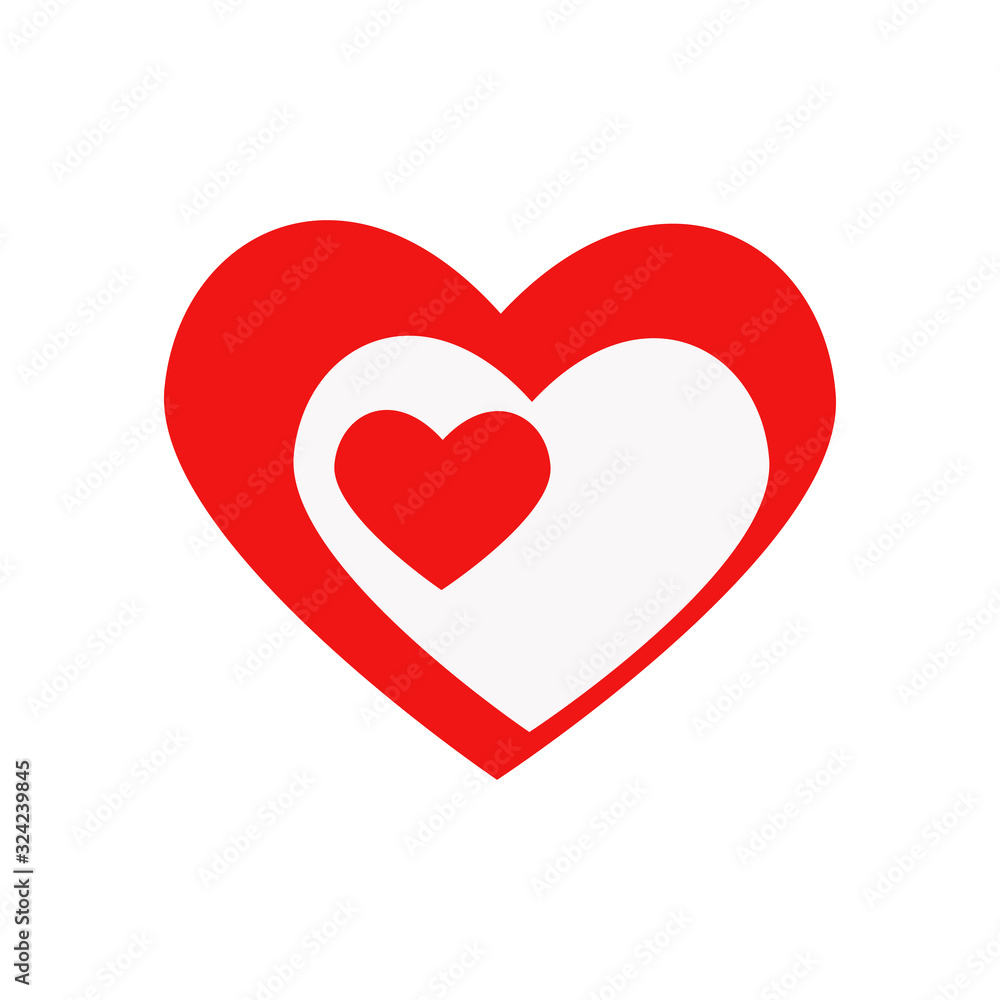 Vector heart of outline hand drawn heart icon. Illustration for your graphic design. Vector heart of outline hand drawn heart icon. Illustration for your graphic design.
